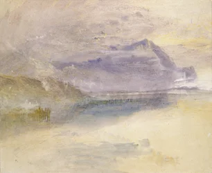 Evening: Cloud on Mount Rigi, seen from Zug